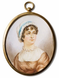Miniature portrait of Jane Austen (ca 19th-century)