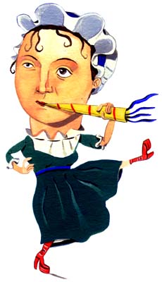 Illustration of Jane Austen by Amanda Duffy