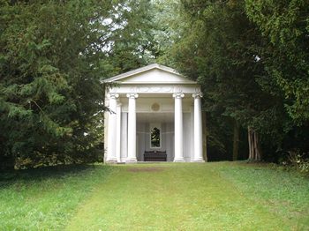 Greek temple at Godmersham Park, Kent 2013 